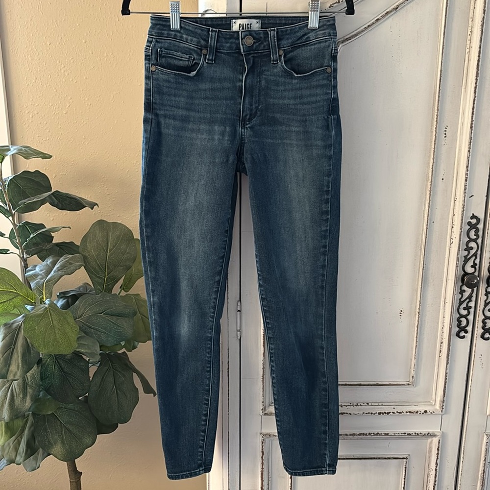 Paige Jeans Women’s 25 Hoxton Ankle Stretch Denim Skinny Mid Rise